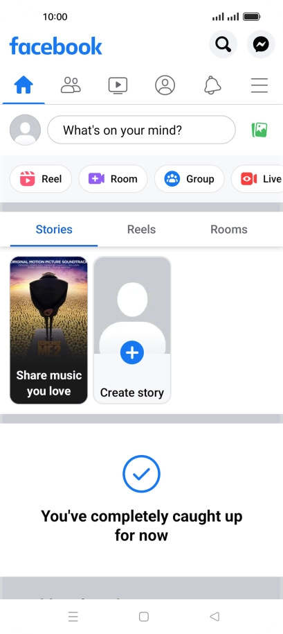Press the text input field.