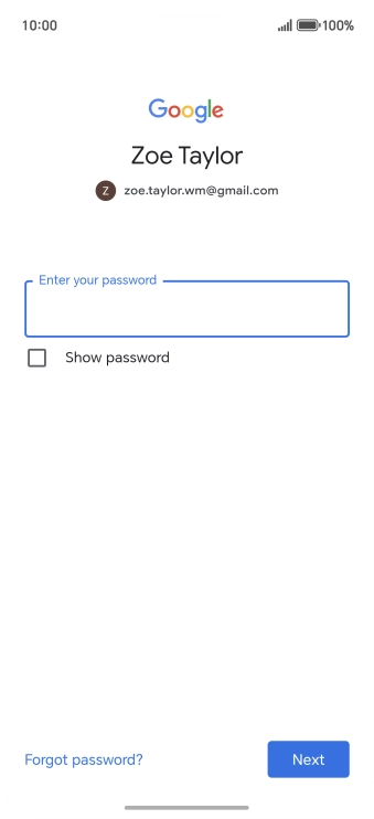 Press the field below 