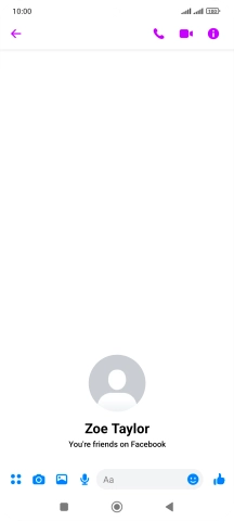 Press the text input field.
