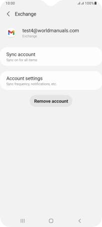 Press Account settings.