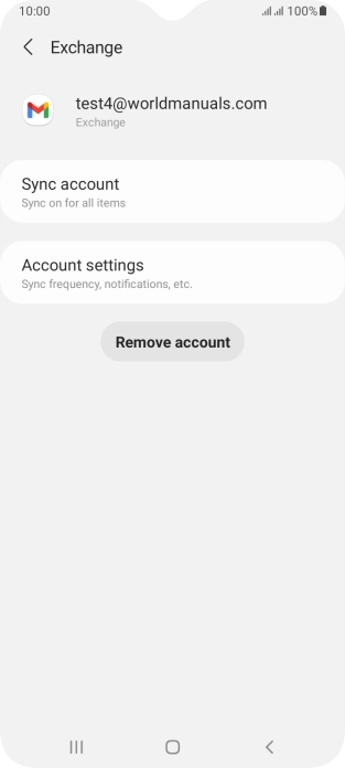 Press Account settings.