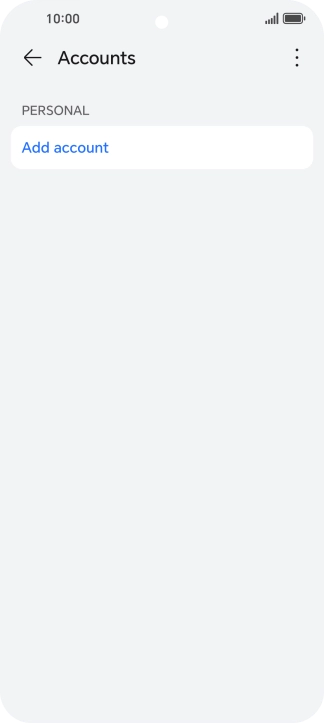Press Add account.