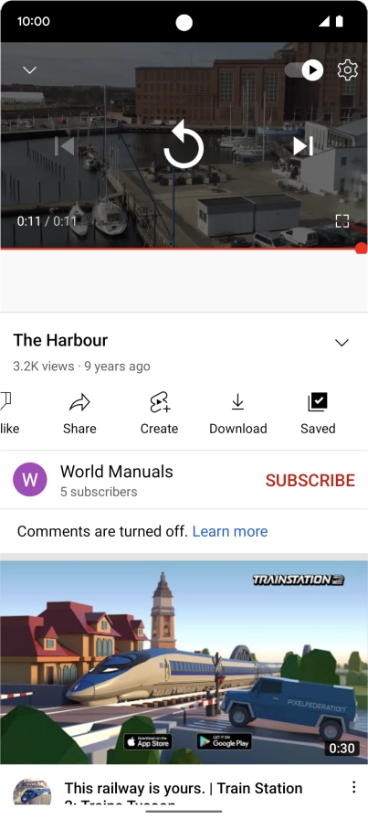 Slide your finger upwards starting from the bottom of the screen to return to the home screen.