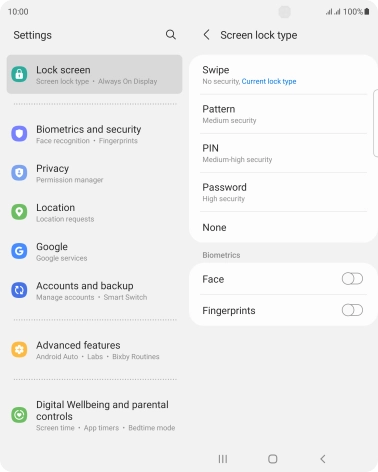 Press Fingerprints. Press Fingerprints.