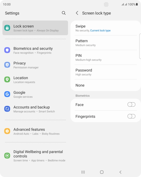 Press Fingerprints. Press Fingerprints.