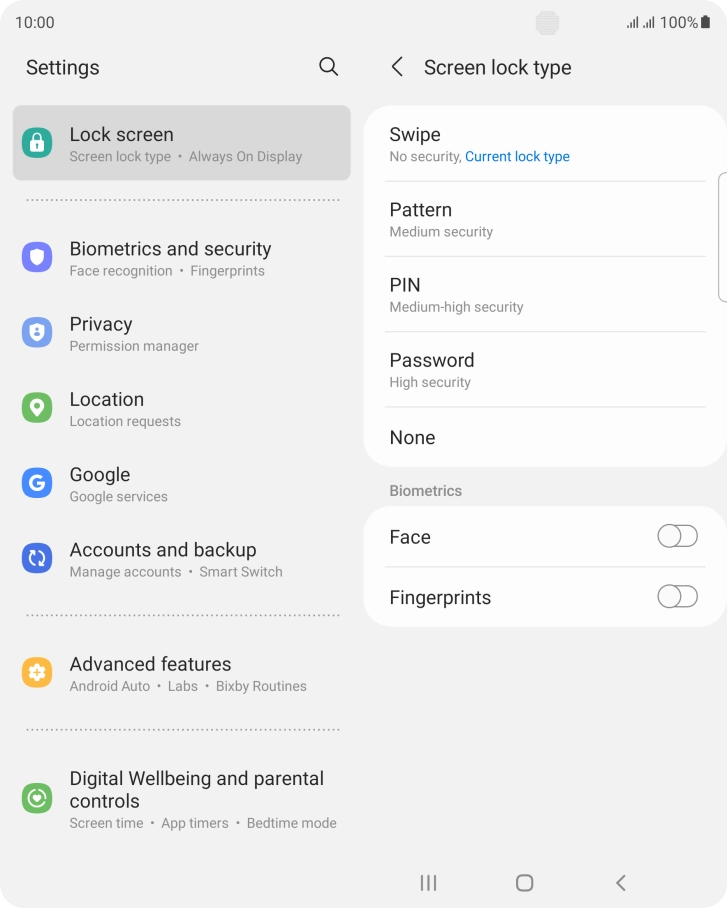 Press Fingerprints. Press Fingerprints.