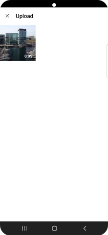 Press the required video clip. Press the required video clip.
