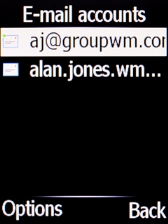 Select the required account.