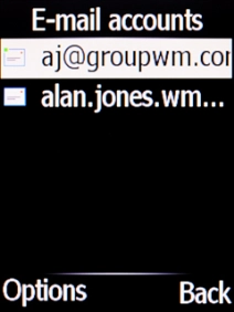 Select the required account.