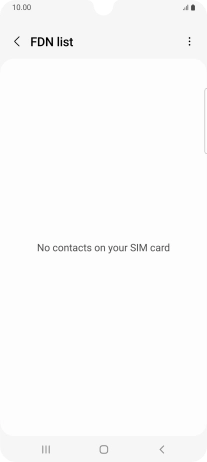 Press the menu icon.