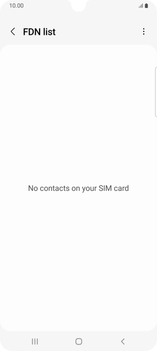 Press the menu icon.