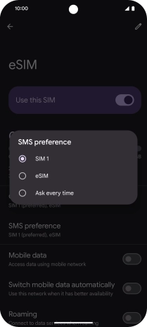 Press the required price plan.