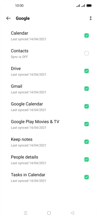 Press the field next to 