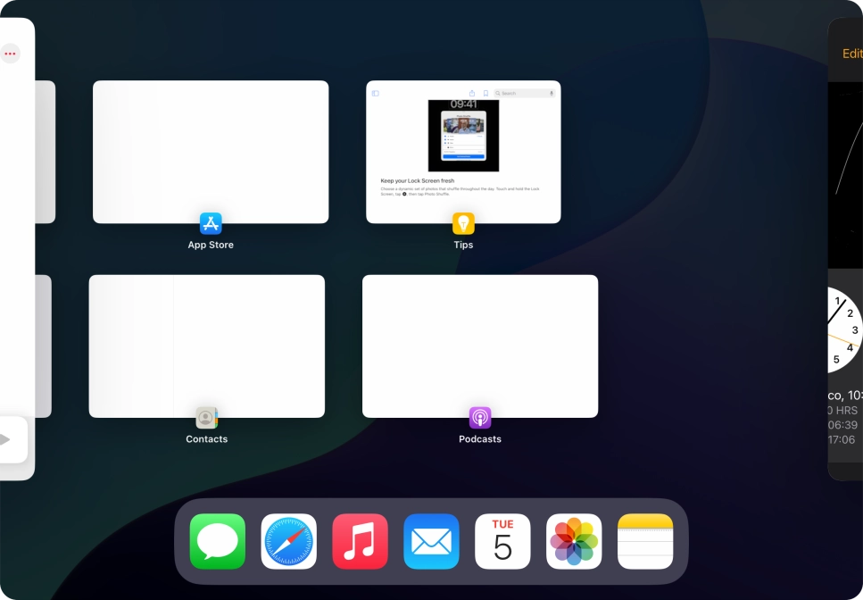 Press anywhere on the screen.