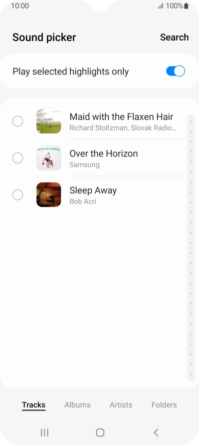 Press the required ring tones to hear them. Press the required ring tones to hear them.