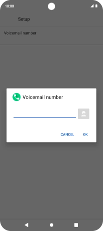 Key in +447836121121 and press OK.