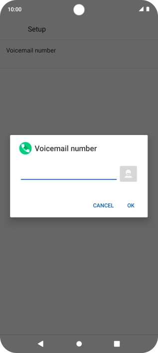 Key in +447836121121 and press OK.