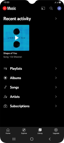 Press the required category and go to the required audio file.