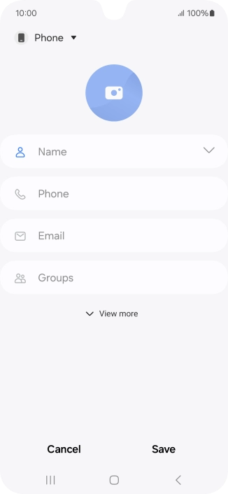 Press the address book drop down list. Press the address book drop down list.