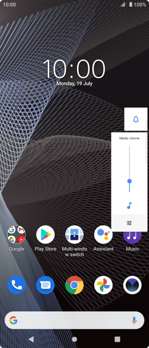 Press the sound mode icon to turn the function on or off.