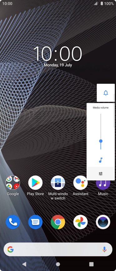 Press the sound mode icon to turn the function on or off.