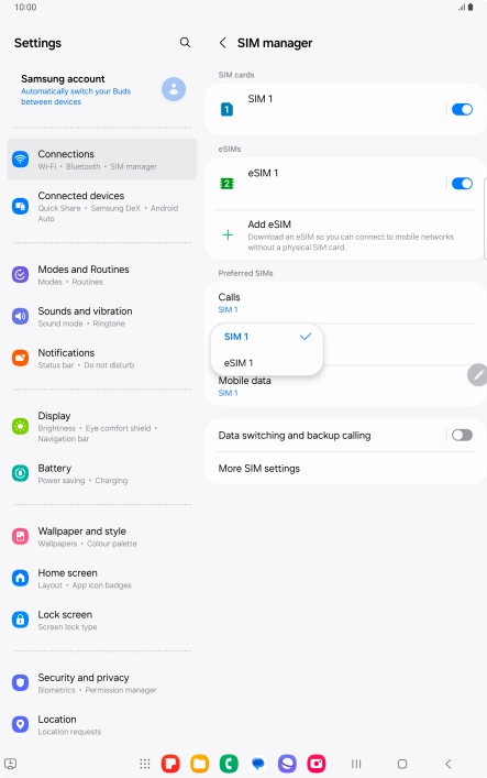 Press the required price plan.