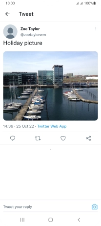 Press the text input field.