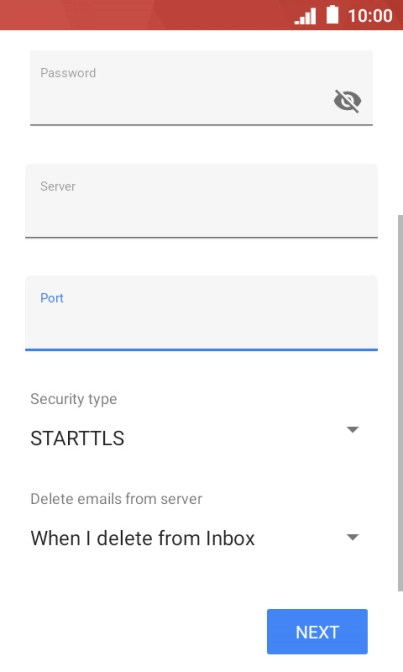 Press the drop down list below 