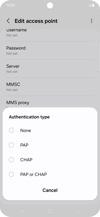 Press None. Press None.