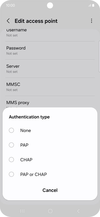 Press None. Press None.