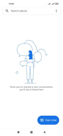 Press the menu icon.