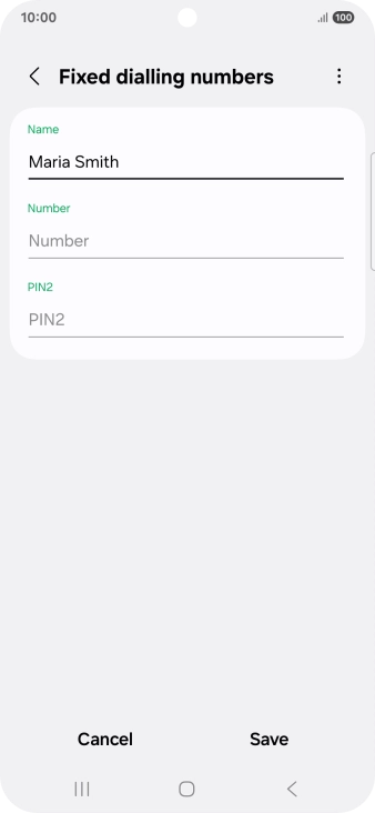 Press Number and key in the required phone number.