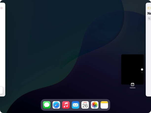 Press anywhere on the screen.