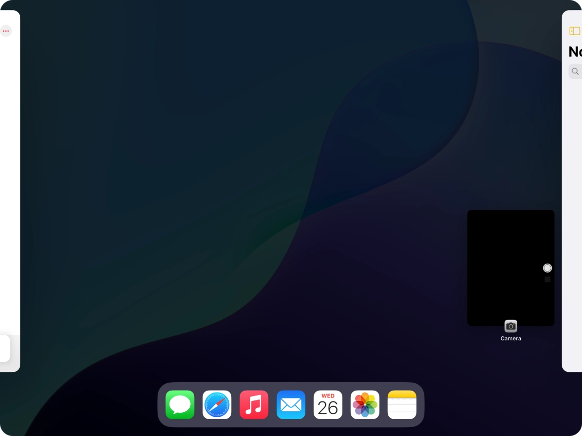 Press anywhere on the screen.