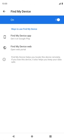 Press the Home key to return to the home screen.