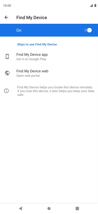 Press the Home key to return to the home screen.