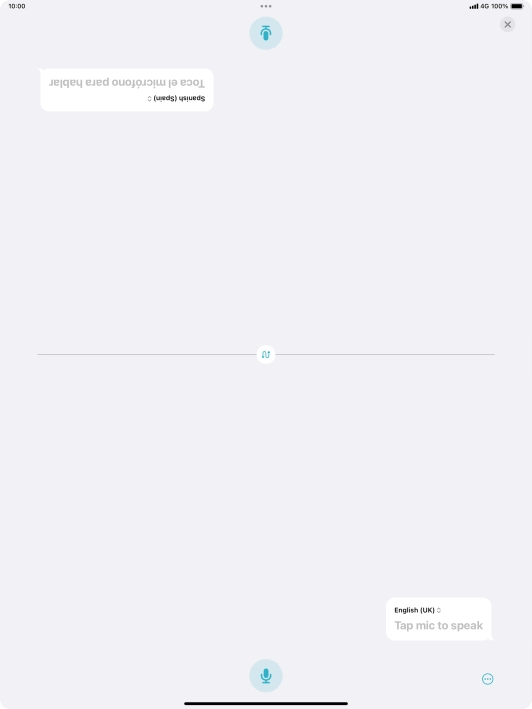 Press the end icon to end two-way view.