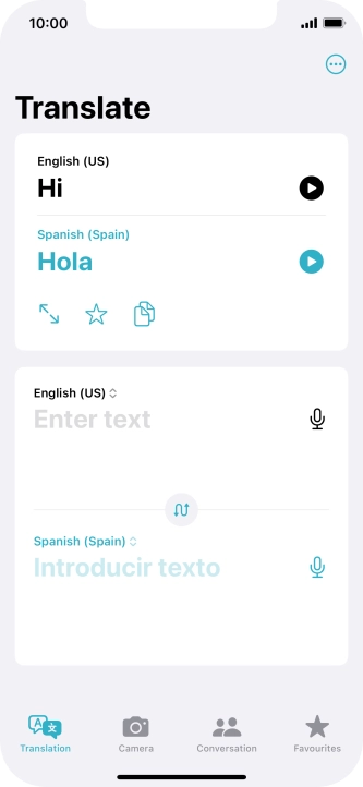 Press the full screen icon. Press the full screen icon.