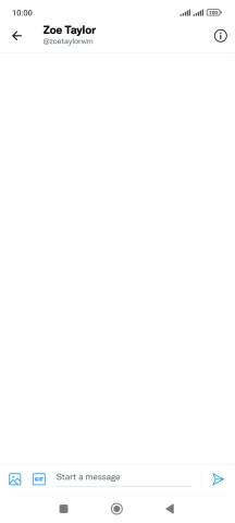 Press the text input field.