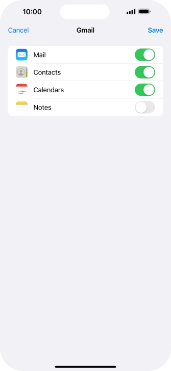 If this screen is displayed, you email account has been recognised and set up automatically. Follow the instructions on the screen to key in more information and finish setting up your email account.