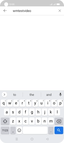 Key in the required search word and press the search icon.