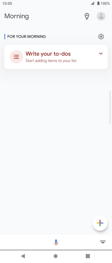 Press the profile icon.