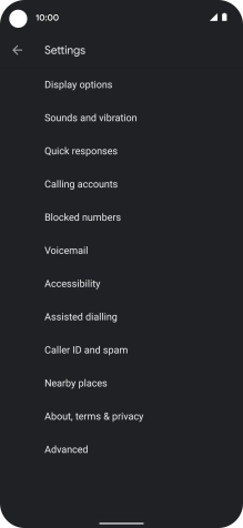 Press Calling accounts.