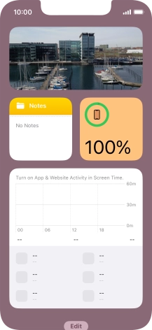 Slide your finger upwards on the screen.