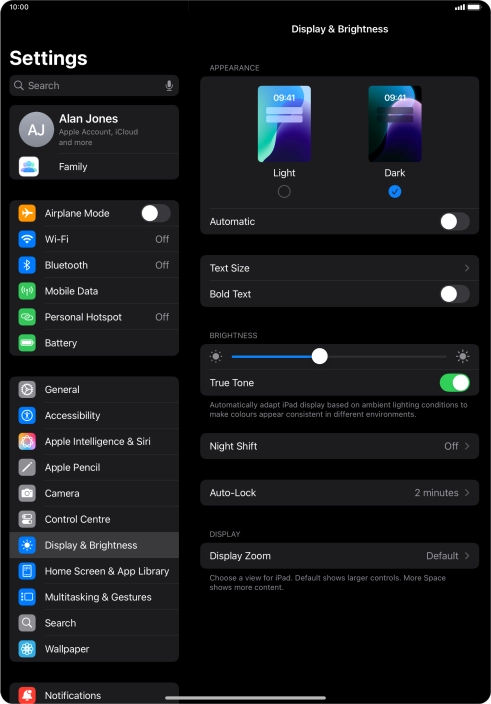 Press the indicator next to Press the indicator next to