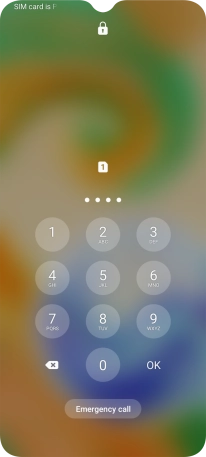 Key in the new PIN again and press OK.