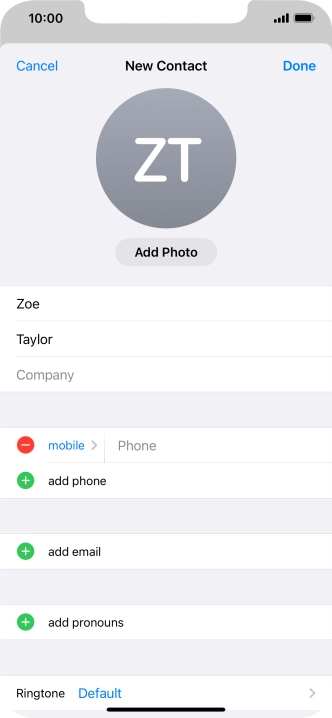 Press Phone and key in the required phone number.