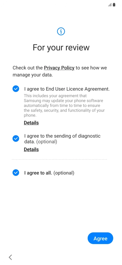 Press Agree. Press Agree.