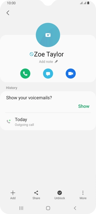 Press the Home key to return to the home screen.