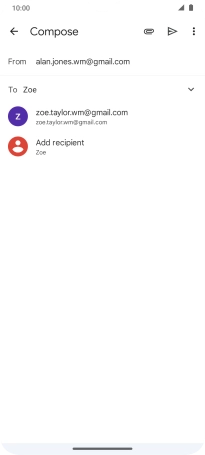 Press the required contact.